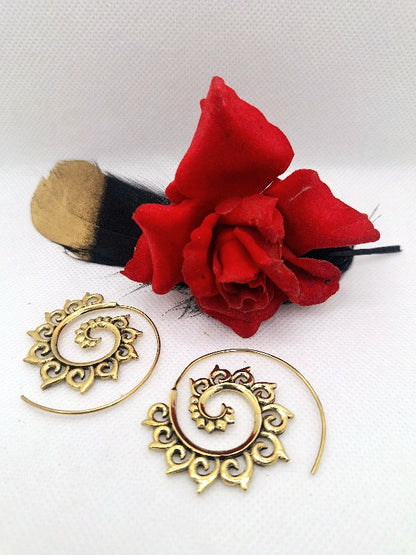 Spiral Mandala Earrings