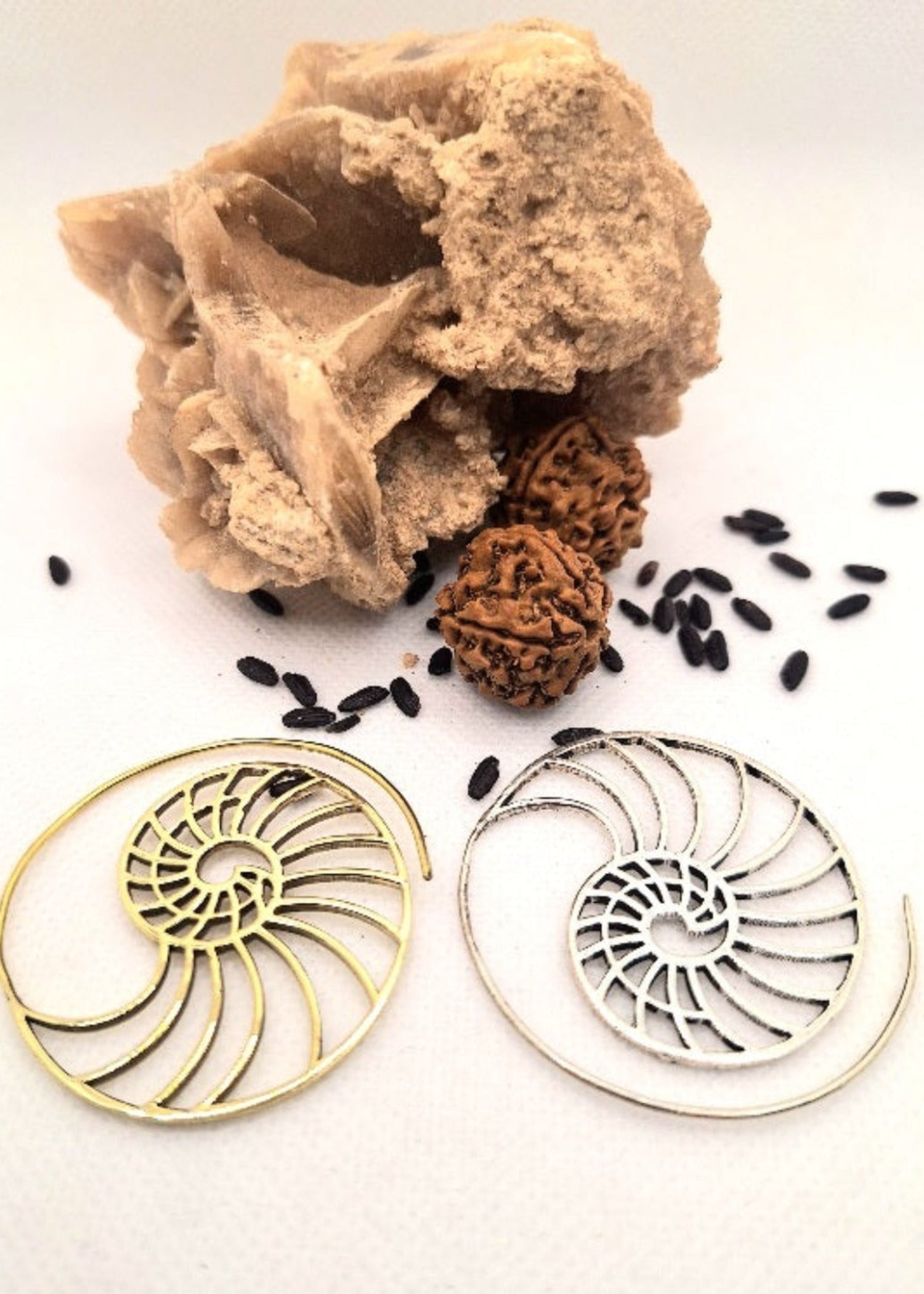 Orecchini Spirale Sezione Aurea - Gipsy Fashion Wear 