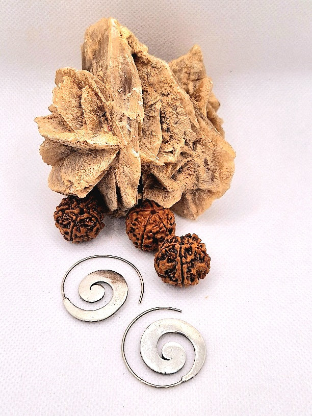 Flat Spiral Earrings