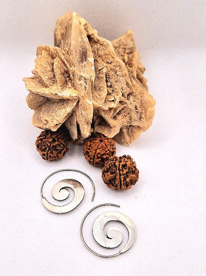 Flat Spiral Earrings