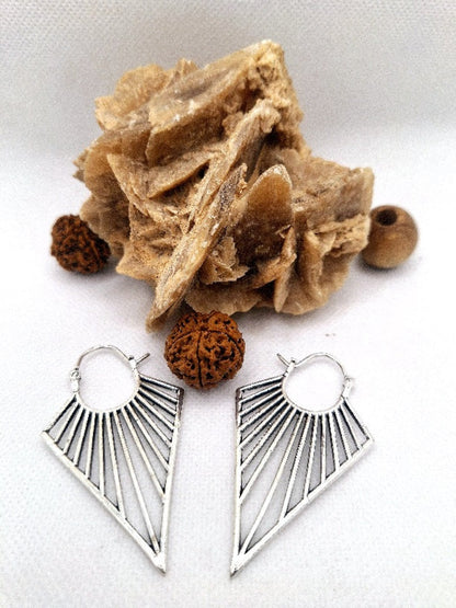 Geometric Triangle Earrings