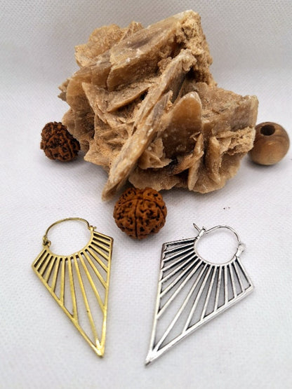 Geometric Triangle Earrings