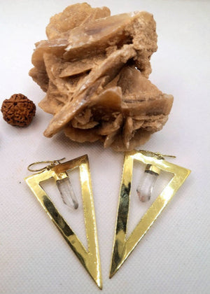 Orecchini Triangolo di Cristallo - Gipsy Fashion Wear 