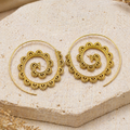 Orecchini Spirale in Ottone - Omaggio | Gipsy Fashion Wear
