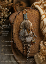 Orecchino Spirito Boho – Macramè & Piume Naturali | Fatto a Mano