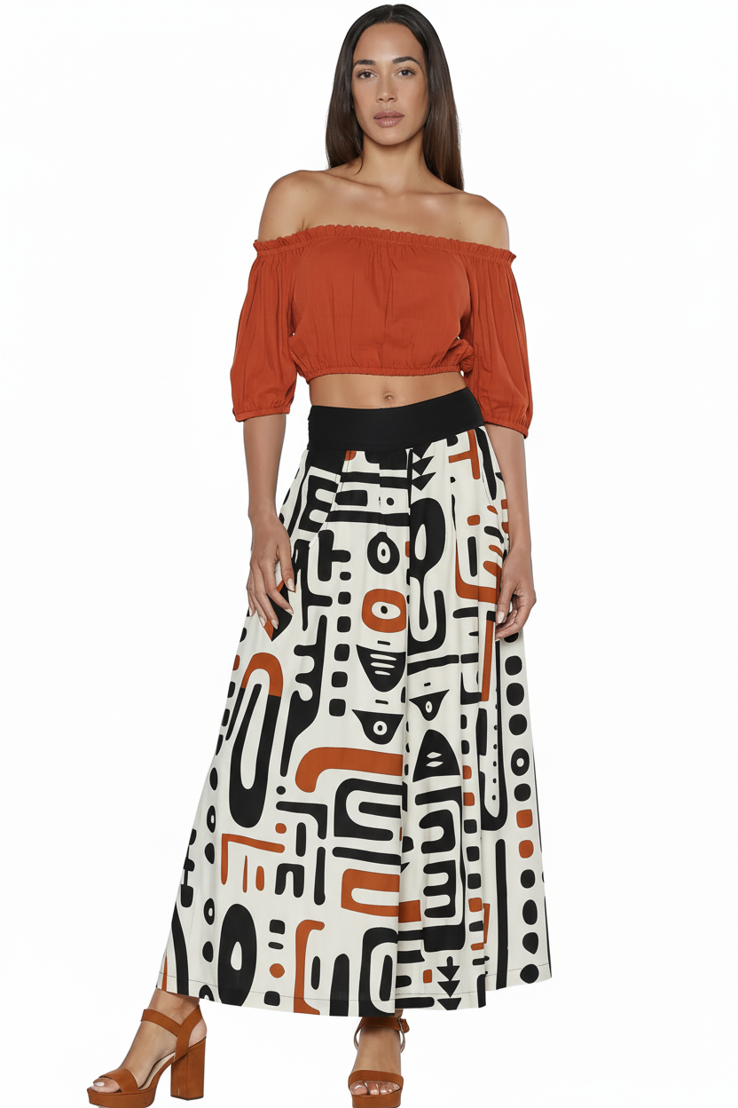 Pantalone Afro Sand - Vista frontale