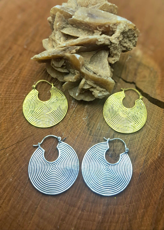 Orecchini Spiral Disc - Gipsy Fashion Wear 