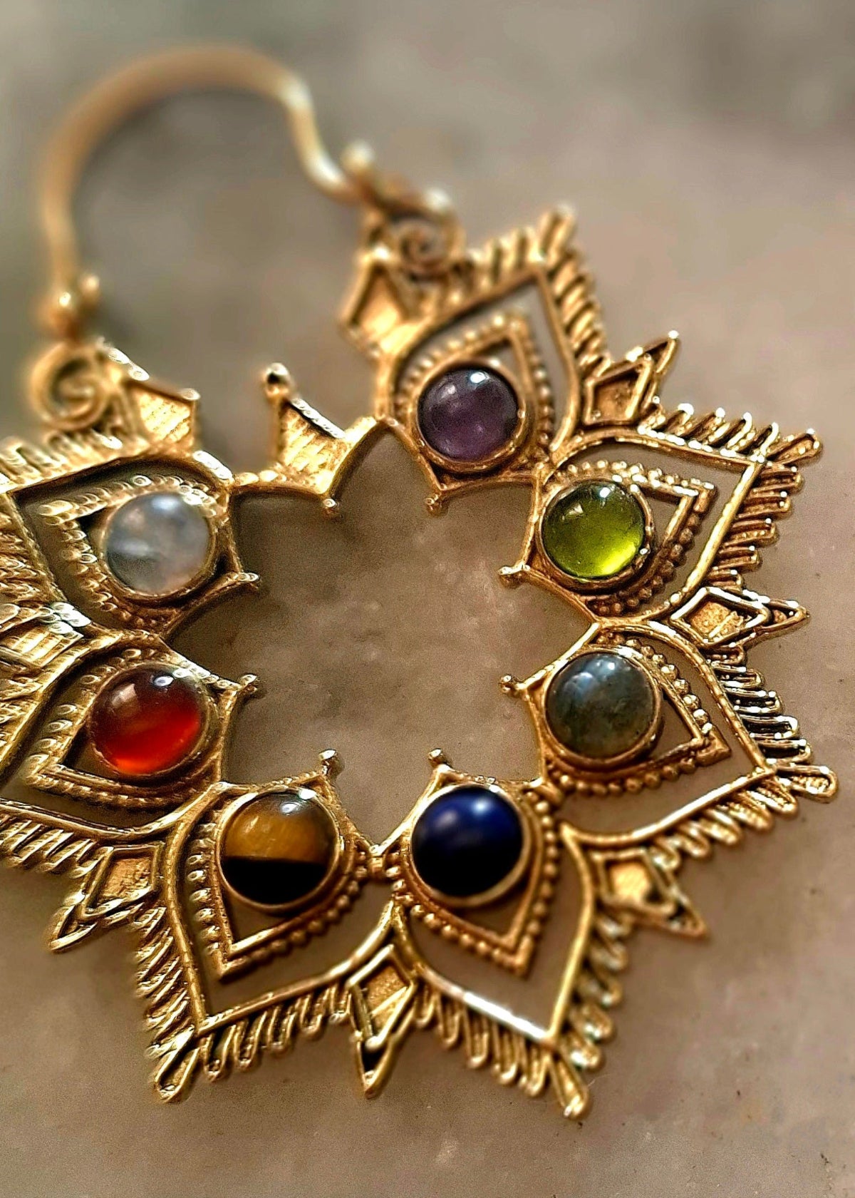 Chakra Flower Earrings