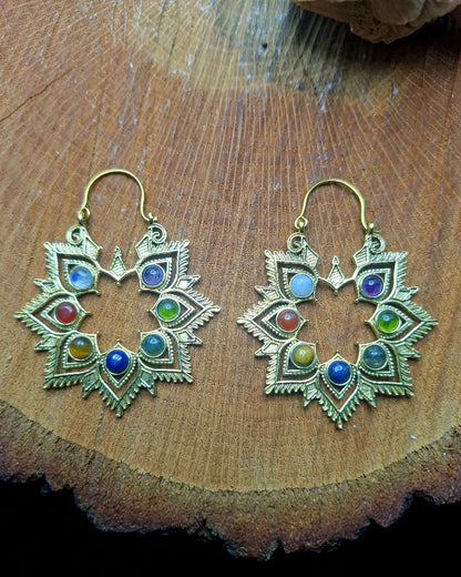 Orecchini Fiore dei Chakra