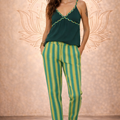 Pantalone Lungo Energy Vibes – Righe Verticali, Taglio Dritto | Baba Design