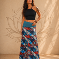 S23SK12 - Dancing Barefoot Baba Design long skirt