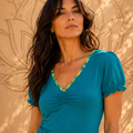 Maglia Youth Spirit Baba Design – Scollo a Triangolo in Viscosa