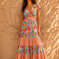 Vestito Lungo Cycas Surfboard – Baba Design | Abito Estivo Boho