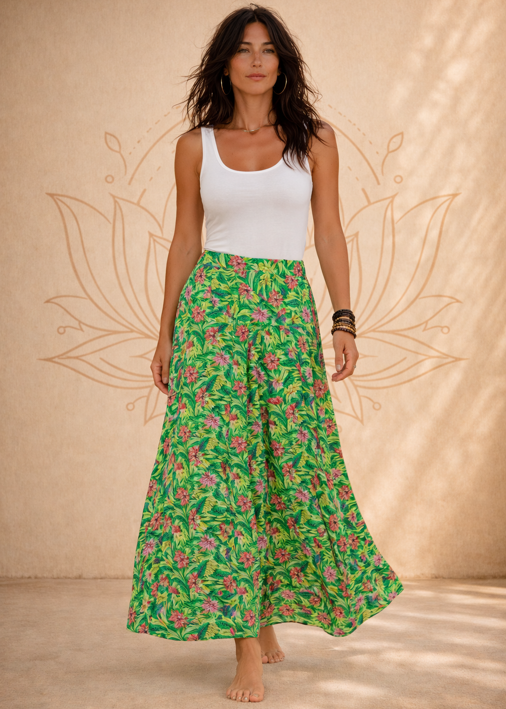 S24SK08 - Falda larga exótica Kenzia Baba Design