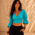 Maglia Cycas Surfboard Baba Design – Tinta Unita Chiusura Incrociata