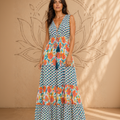 Vestito Lungo Flowers Paradise – Baba Design
