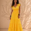 Vestito Lungo Sunny Escape – Cotone, Vita Impero | Baba Design