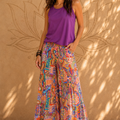 Pantalone Palazzo Mosaic Marine – Baba Design | Taglia Unica