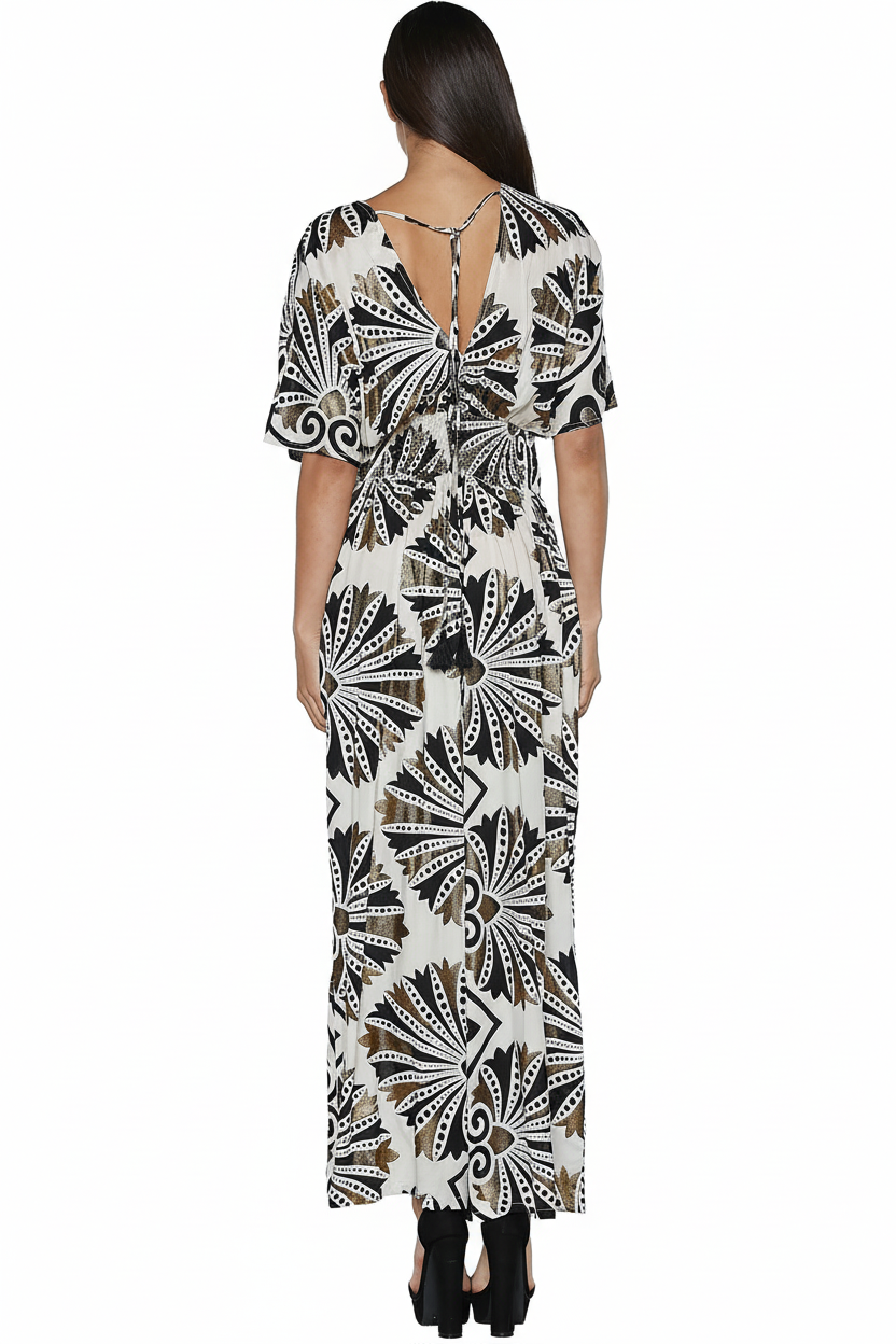 Kimono dress back view