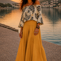 Pantalone Viscose Flare - Viscosa Fluida Tinta Unita | Baba Design