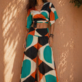 Pantalone Palazzo Tangerine Dream Viscosa - Baba Design