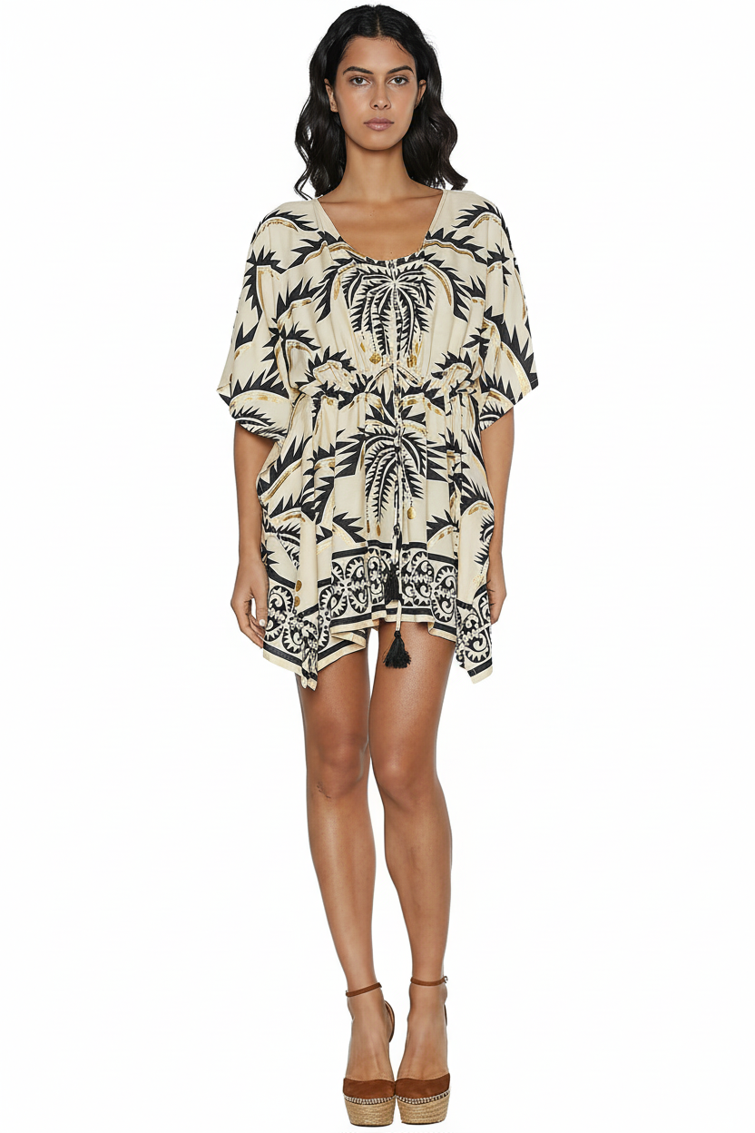 Kaftan palme - vista frontale fondo bianco