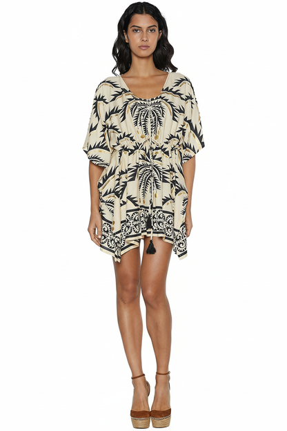 Kaftan palme - vista frontale fondo bianco