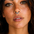 Septum Boho Tribale – Argento o Ottone, Con Foro o Fake