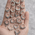 Tribal Boho Septum – Silver or Brass, Pierced or Fake | 3 Designs