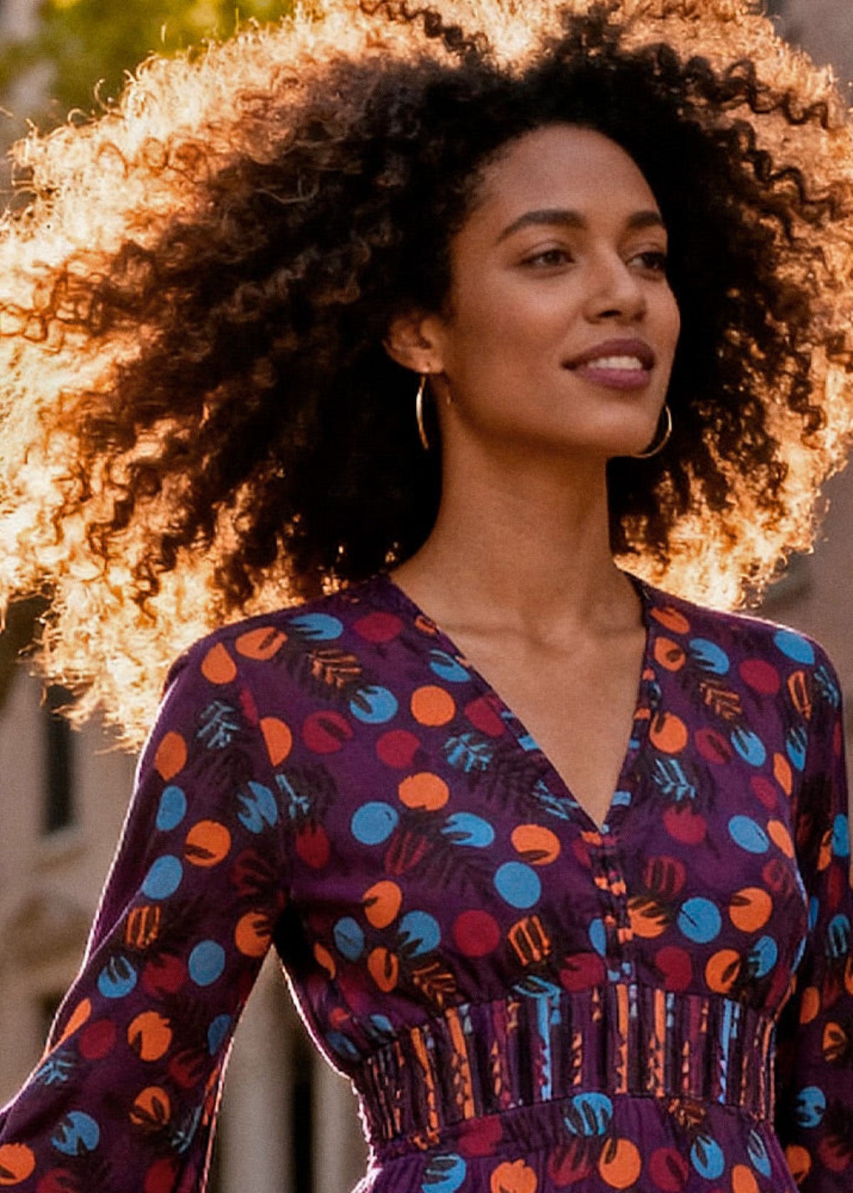 W24D07 - Vestito svasato Mural Visions di Baba Design - Gipsy Fashion Wear 