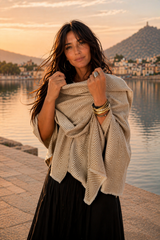 Stola Pushkar | Puro Cashmere Spina di Pesce | 180x70 cm