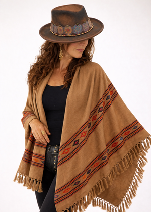 Plaid Tribale Lana e Cotone 200x100 - Coperta Etnica Boho - Gipsy Fashion Wear 