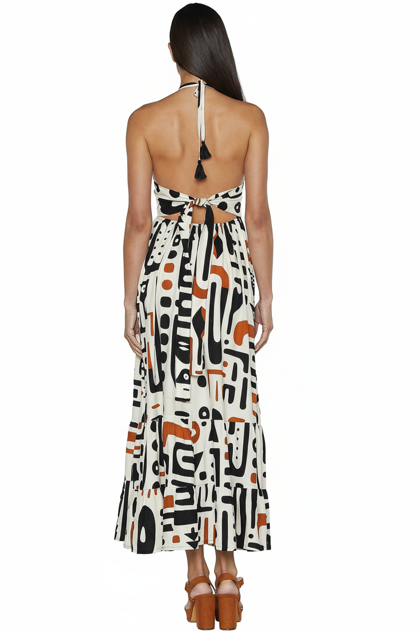 Vestito Afro - Vista posteriore