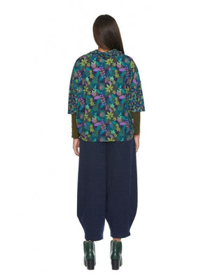 Maglia curvy Prague Garden Happy Baba - vista posteriore