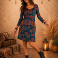 Vestito Corto Svasato Colors Revolution – Baba Design