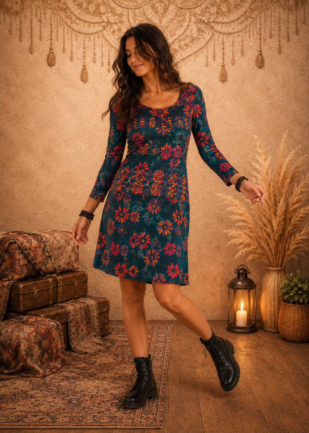 Vestito Corto Svasato Colors Revolution – Baba Design