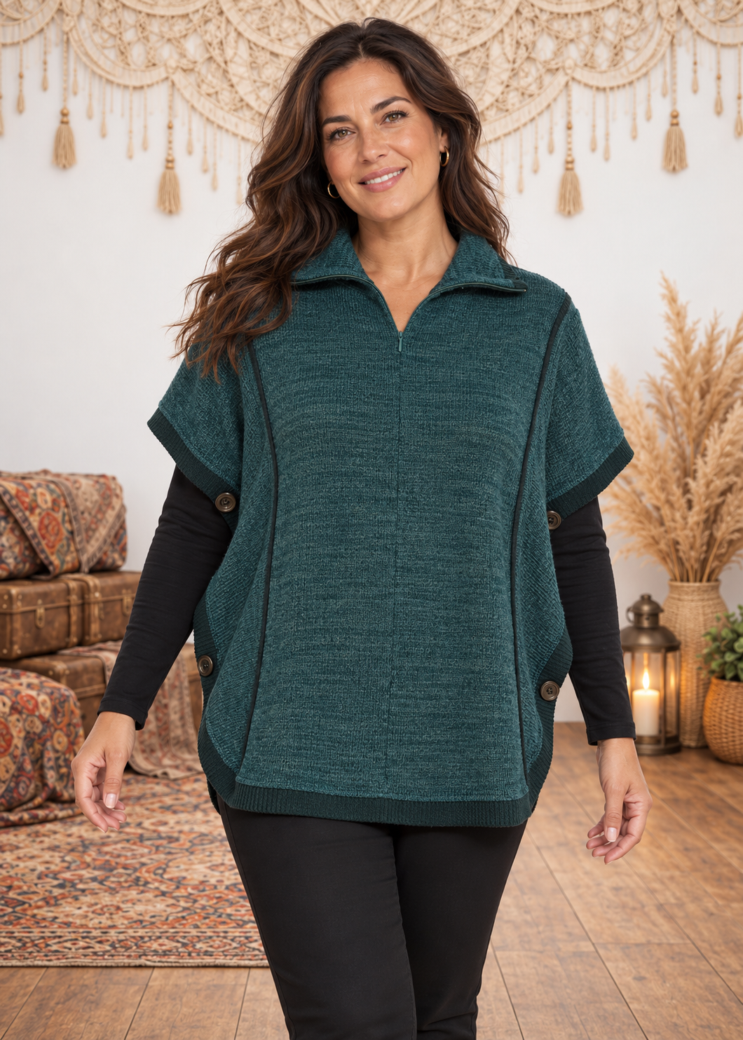 W24HBT05 - Poncho Urban Marks Happy Baba by Baba Design