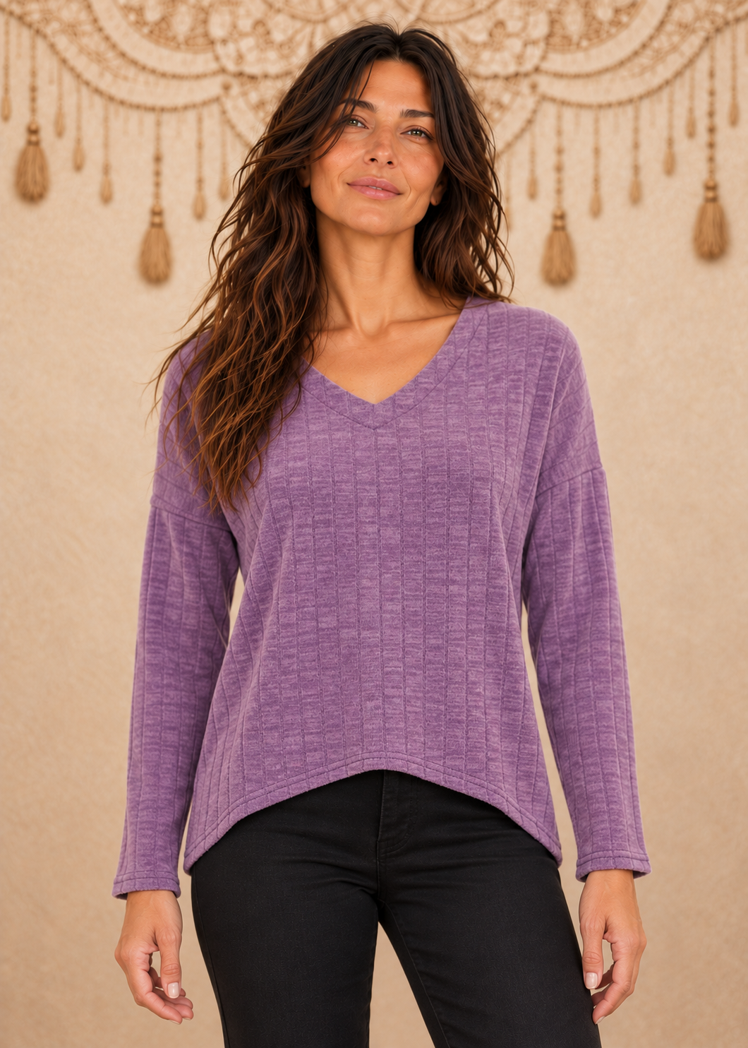 Maglia Urban Marks Scollo a V Manica Lunga - Baba Design