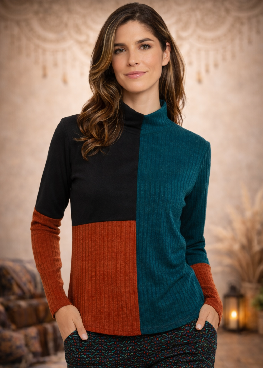 Maglia Street Art Stories Collo Alto Manica Lunga - Baba Design FW24