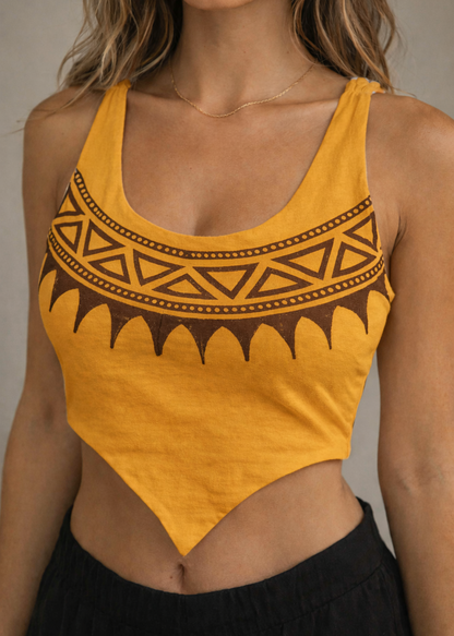 Yoga Block Print Top