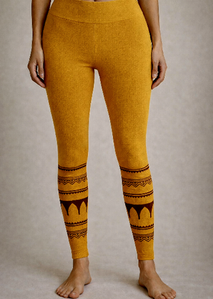 Yoga Block Print Leggings - Gipsy Fashion Wear 