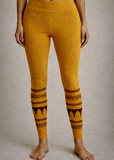 Yoga Block Print Leggings - Gipsy Fashion Wear 