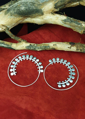 Orecchini Spirale con Cerchietti - Gipsy Fashion Wear 