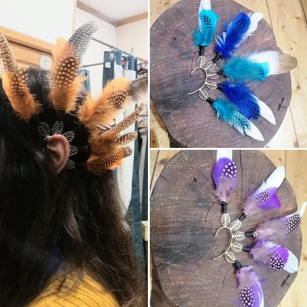 Ear Cuff con piume - Gipsy Fashion Wear 