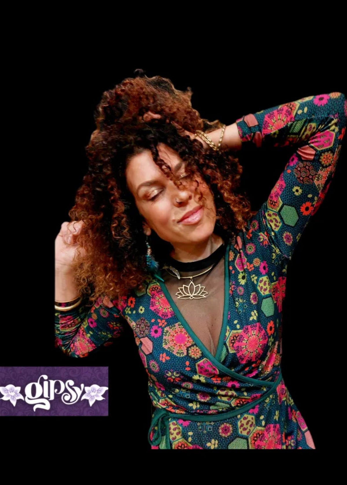 W22D39 - Abito incrociato Winter Nomad Baba Design - Gipsy Fashion Wear 