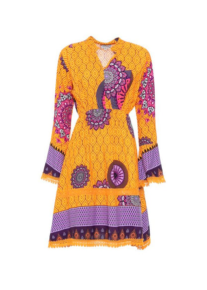 S22D11 - Vestito Sunflower Baba Design - Gipsy Fashion Wear 