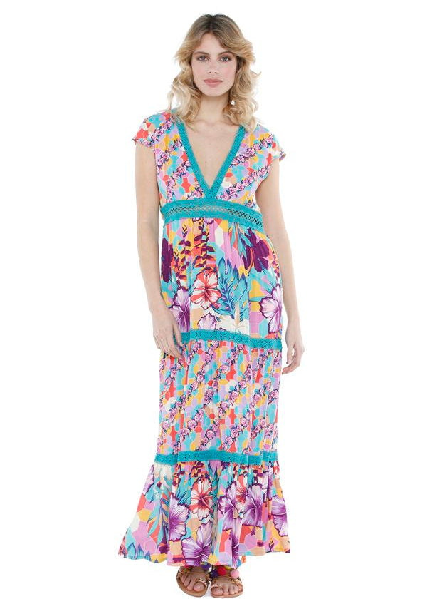 S22D25 - Vestito lungo Azalea Baba Design - Gipsy Fashion Wear 