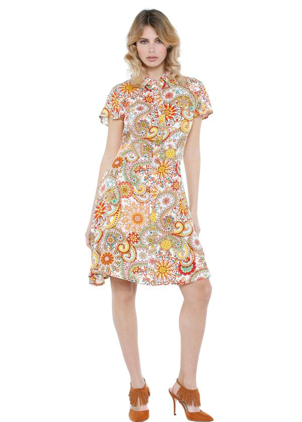 S22D51 - Abito chemisier Agave Baba Design - Gipsy Fashion Wear 
