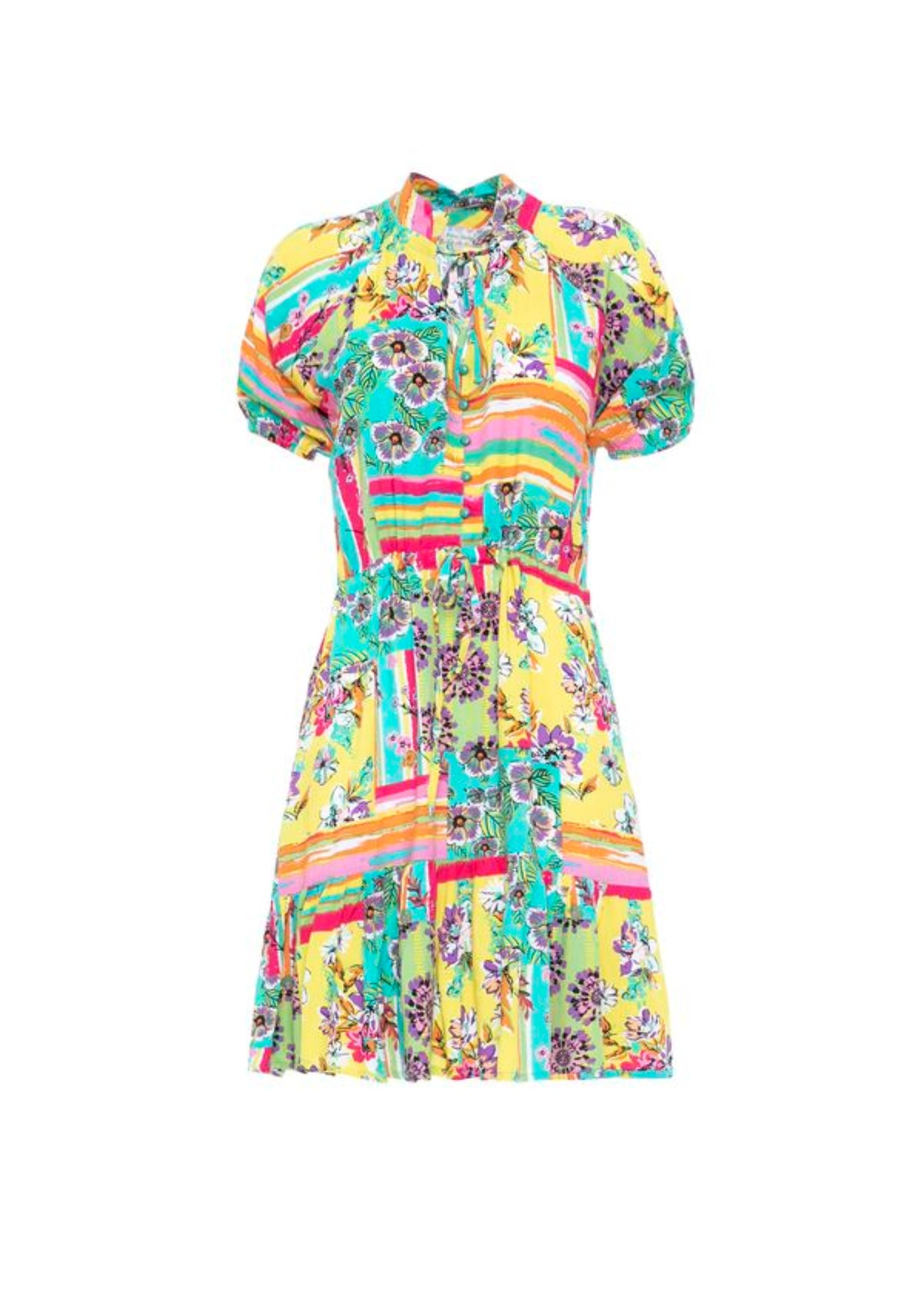 S22D55 - Vestito corto Peony Baba Design - Gipsy Fashion Wear 