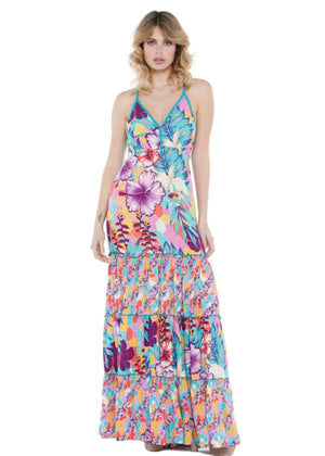 S22D68 - Abito lungo Azalea Baba Design - Gipsy Fashion Wear 